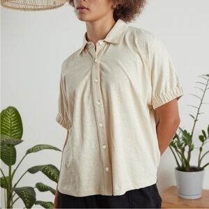 Known Supply Alora Button Down Top Boxy Fit NWT Size S